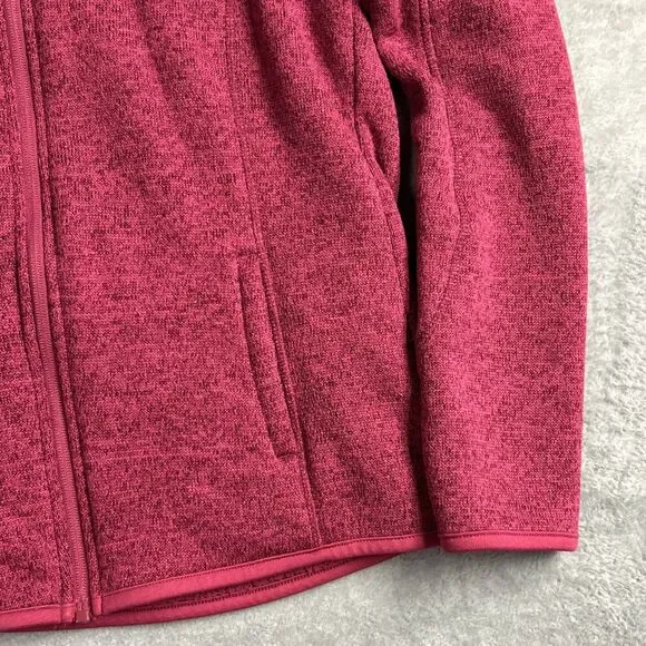 SwissTech Womens Shirt Top Full Zip Fleece Lined Sz. S 4-6 Dark Pink - Picture 5 of 14